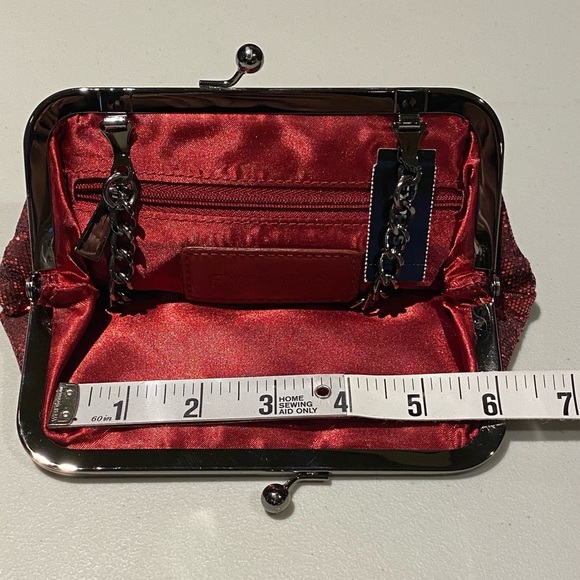 Express Vintage Red Sparkly Clutch, NWT - Picture 7 of 9